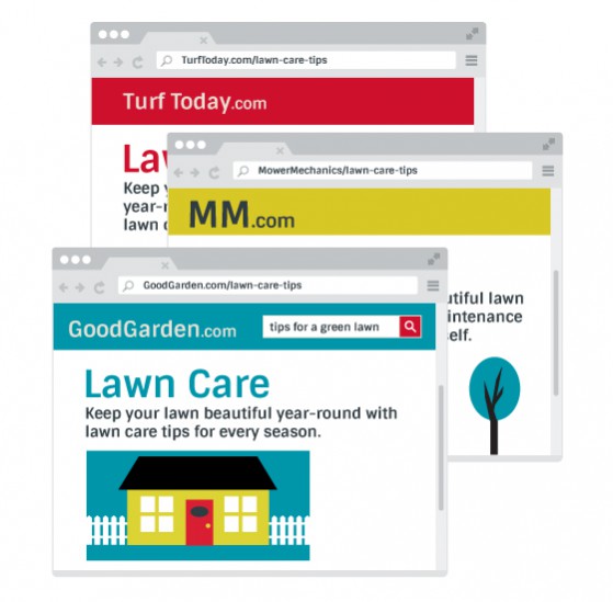Three Lawn Care Web Pages