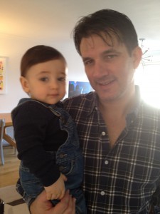 Michael Logan and his son Jack
